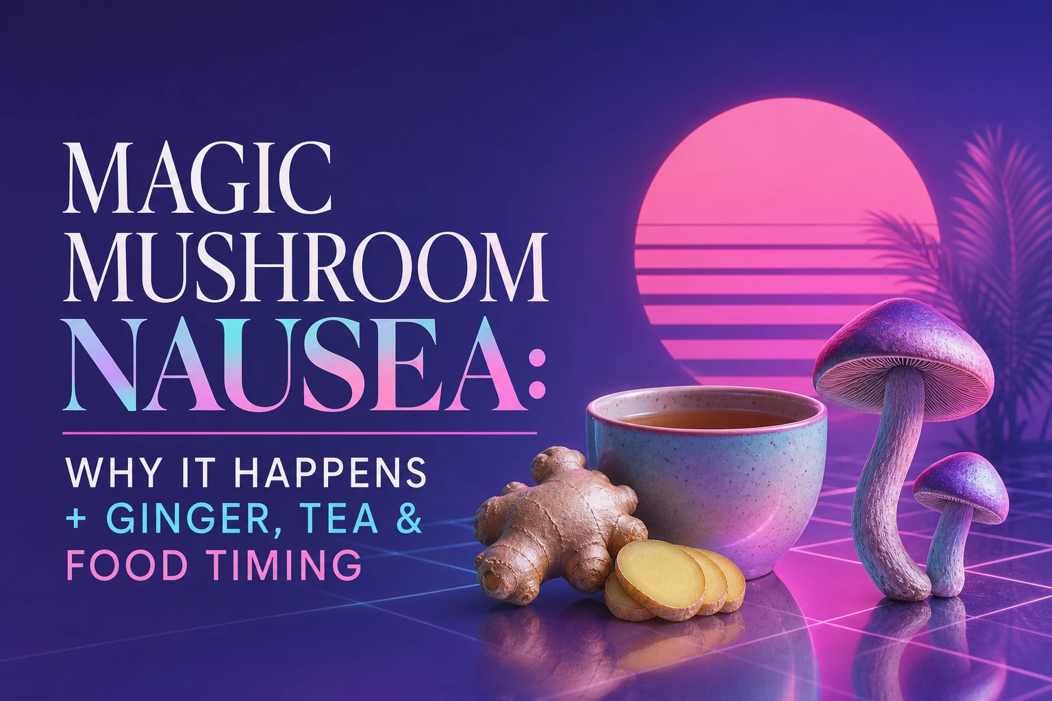 Magic Mushroom Nausea: Ginger, Tea & Food Timing